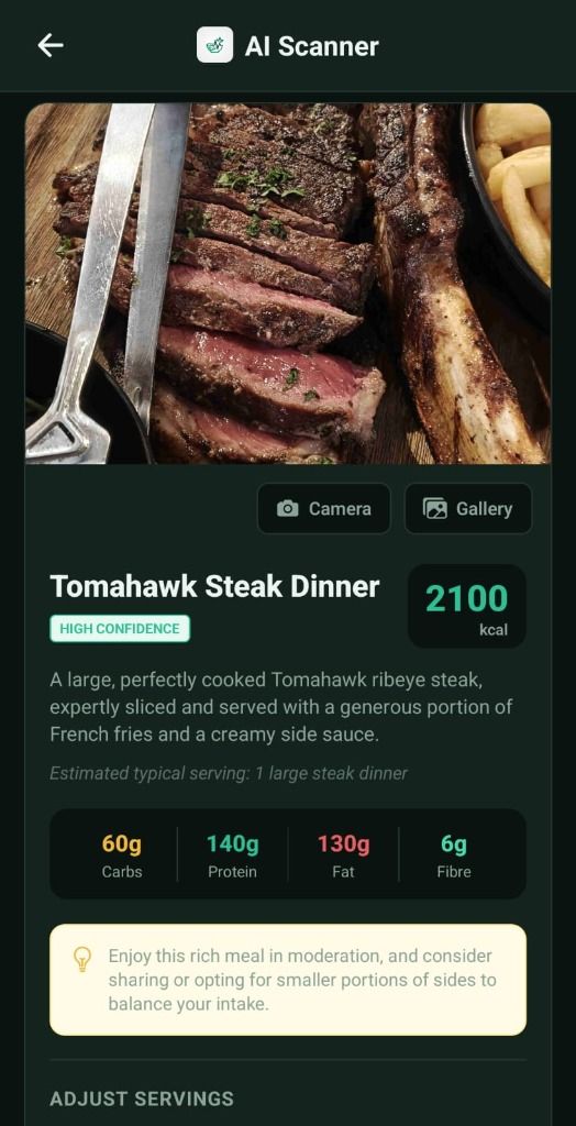 MakanFIT AI Food Scan Preview
